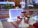Dekoracje Kościołów - dekoracja krzeseł i klęczników